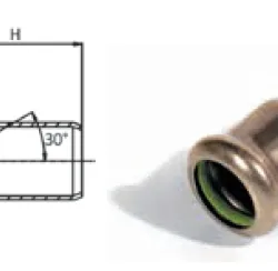 RACMET marinePRES CuproNickel 90/10 30° Elbow Male To Female