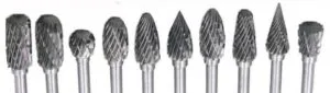 tungsten carbide milling rotary tool burr double diamond cut rotary