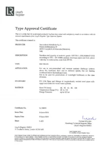 Lloyds Register Drain Certification