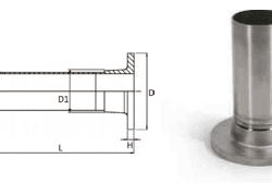 RACMET inoxPRES Collar for Loose Flange PN6