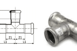 RACMET inoxPRES Equal Tee For Saturated Steam
