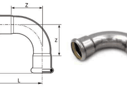 RACMET inoxPRES Elbow 90° Female to Female For Gas