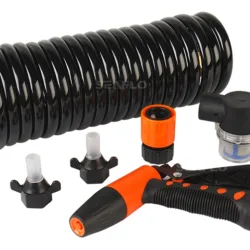 SeaFlo washdown pump kit with 6 metre hose coil type 51 - Contents