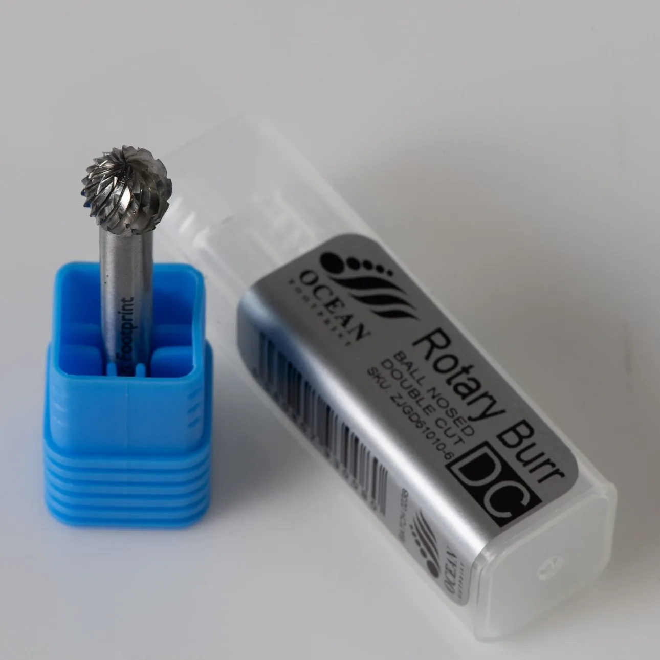 Ocean Footprint Ball Nose tip - Double Cut TCT rotary Burr tool