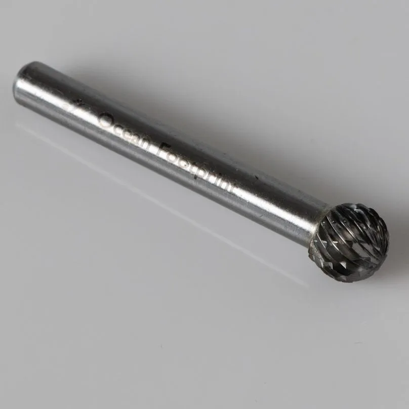 Ocean Footprint Ball Nose tip - Double Cut TCT rotary Burr tool