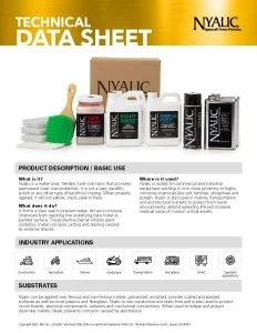 Nyalic Technical Data Sheet